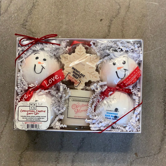 Snowman Bath Gift Set