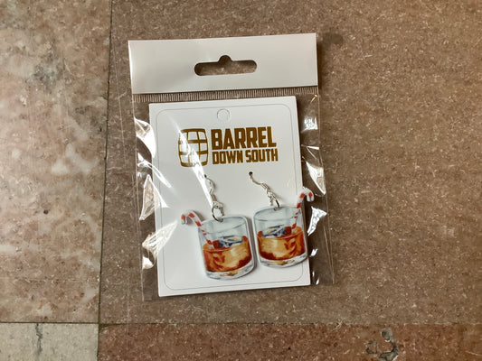 Christmas Bourbon Acrylic Earrings