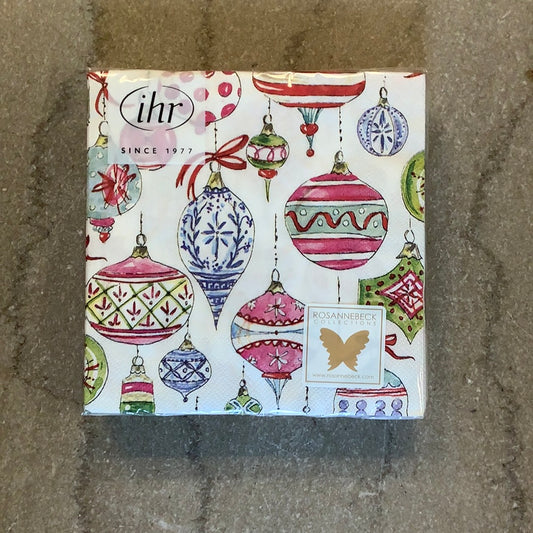 Cocktail Napkins: Vintage Ornaments