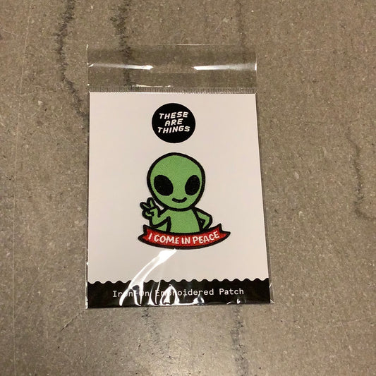 Alien I Come in Peace Patch