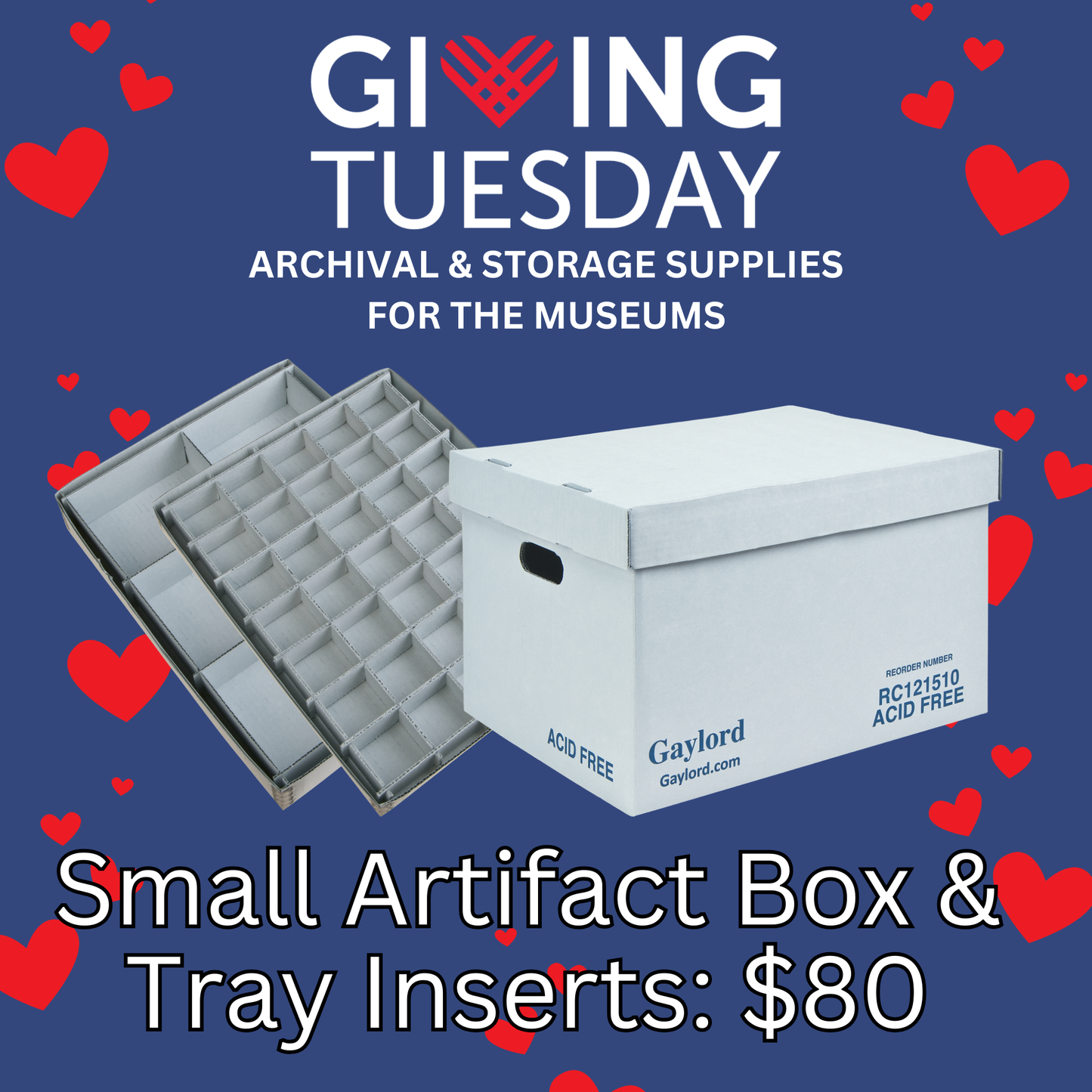 Giving Tuesday: Artifact Box & Tray Inserts