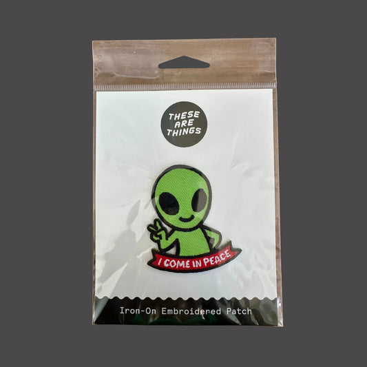 Alien I Come in Peace Patch